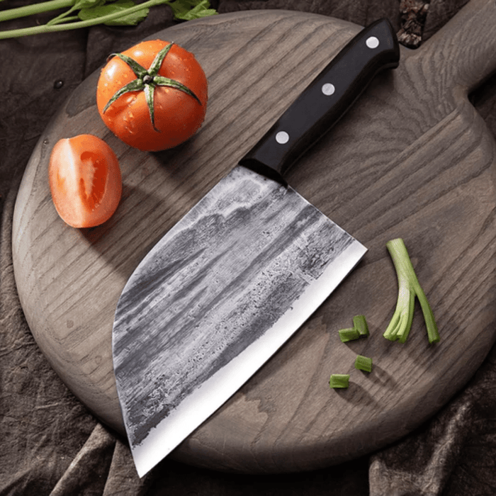 HANDCRAFTED BUTCHER KNIFE FULL TANG HANDLE FORGED HIGH-CARBON